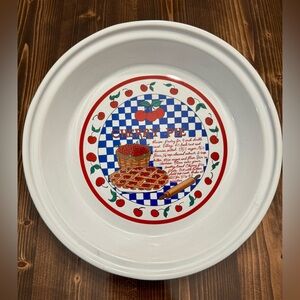 Vintage Indoor Outfitters‎ Cherry Pie Ceramic Baking Dish